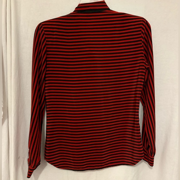 Vintage woman blouse! Beautiful bow on the side of neck, classic & elegant! - Picture 6 of 11